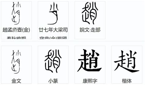 趙字|赵的解释